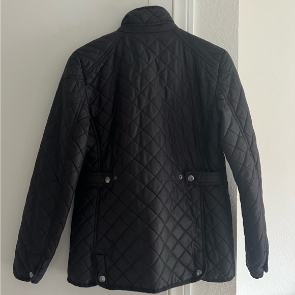 Michael Kors Quilted Black Jacket Puffer Utility Coat Sporty Chic Classic Style - Picture 2 of 10